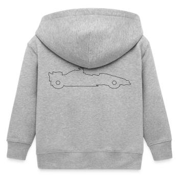 racer - Veste à capuche enfant bio Stanley/Stella - gris chiné - Dos