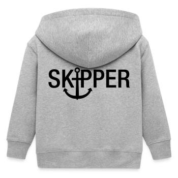 skipper_f1 - Veste à capuche enfant bio Stanley/Stella - gris chiné - Dos