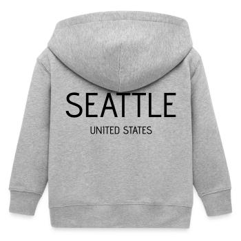 Seattle - Veste à capuche enfant bio Stanley/Stella - gris chiné - Dos
