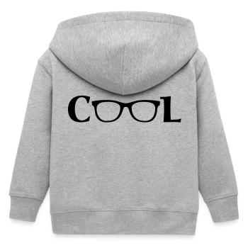 Cool Glasses / lässige Brille - Kinder Organic Kapuzenjacke Mini Cultivator von Stanley/Stella - Grau meliert - Hinten