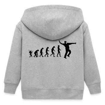 Ab geht die Post! - Kinder Organic Kapuzenjacke Mini Cultivator von Stanley/Stella - Grau meliert - Hinten