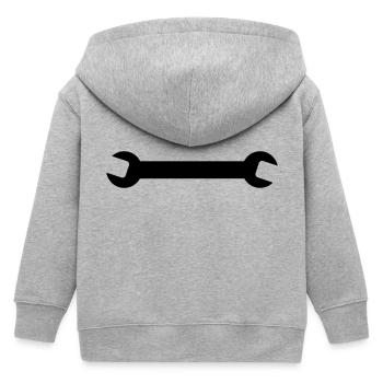 Clé - Veste à capuche enfant bio Stanley/Stella - gris chiné - Dos