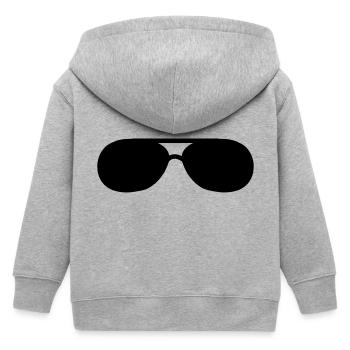 Sonnenbrille - Kinder Organic Kapuzenjacke Mini Cultivator von Stanley/Stella - Grau meliert - Hinten