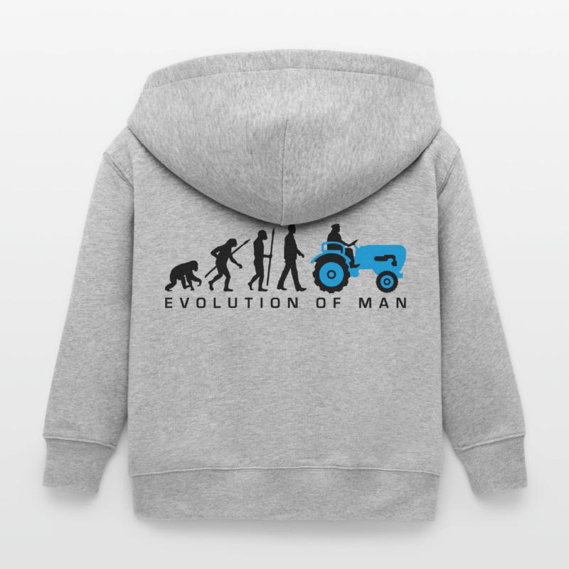 evolution_bauer_mit_traktor_032013_a_2c Kinder Organic Kapuzenjacke Mini Cultivator von Stanley/Stella