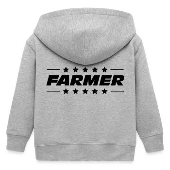 Farmer - Veste à capuche enfant bio Stanley/Stella - gris chiné - Dos