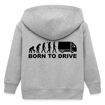 LKW - Kinder Organic Kapuzenjacke Mini Cultivator von Stanley/Stella - Grau meliert - Hinten