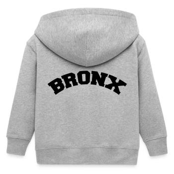 bronx - Kids Organic Zip-up Hoodie by Stanley/Stella - heather grey - Back