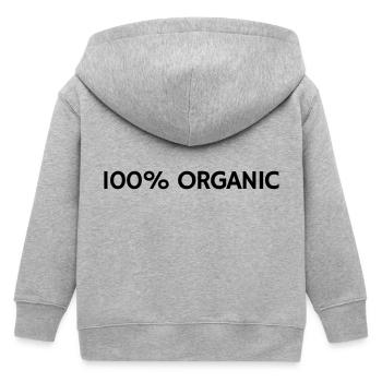 100% Organic - Kinder Organic Kapuzenjacke Mini Cultivator von Stanley/Stella - Grau meliert - Hinten