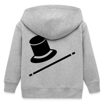 magicien - Veste à capuche enfant bio Stanley/Stella - gris chiné - Dos