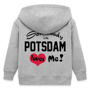 potsdam - Kinder Organic Kapuzenjacke Mini Cultivator von Stanley/Stella - Grau meliert - Hinten