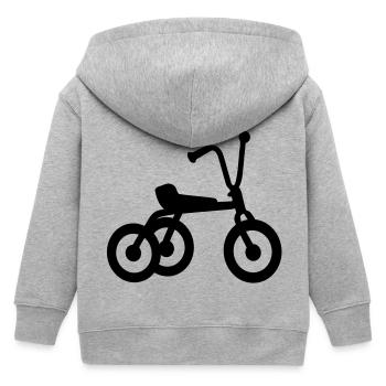 Dreirad Kind - Kinder Organic Kapuzenjacke Mini Cultivator von Stanley/Stella - Grau meliert - Hinten