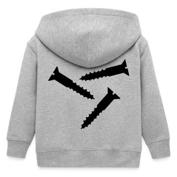 Schraube - Kinder Organic Kapuzenjacke Mini Cultivator von Stanley/Stella - Grau meliert - Hinten