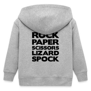RockPaper - Kinder Organic Kapuzenjacke Mini Cultivator von Stanley/Stella - Grau meliert - Hinten
