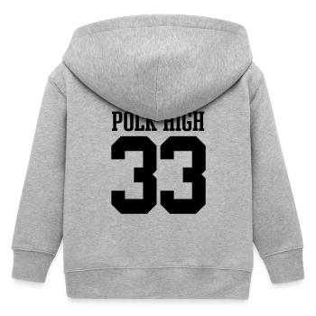 Polk High 33 - Veste à capuche enfant bio Stanley/Stella - gris chiné - Dos