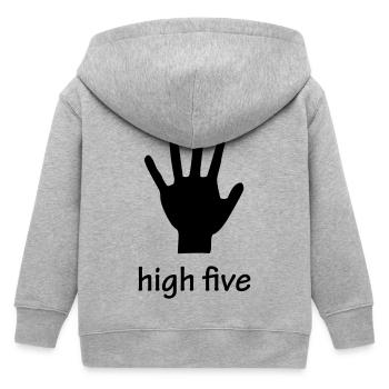 high five - Veste à capuche enfant bio Stanley/Stella - gris chiné - Dos