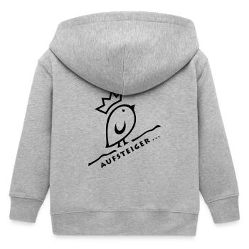 Tweetlercools - AUFSTEIGER - Kinder Organic Kapuzenjacke Mini Cultivator von Stanley/Stella - Grau meliert - Hinten