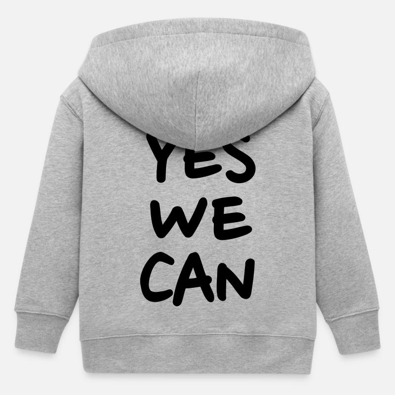 Yes we can - Veste à capuche enfant bio Stanley/Stella - gris chiné