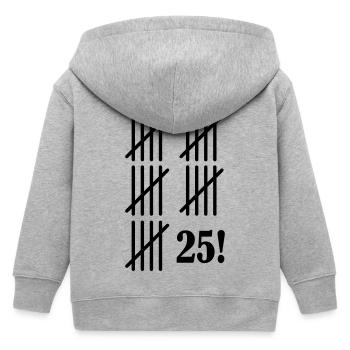 25_stripes - Kinder Organic Kapuzenjacke Mini Cultivator von Stanley/Stella - Grau meliert - Hinten