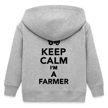 Bauer - Kinder Organic Kapuzenjacke Mini Cultivator von Stanley/Stella - Grau meliert - Hinten