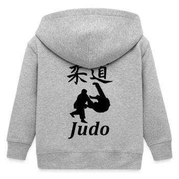 judo sport - Veste à capuche enfant bio Stanley/Stella - gris chiné - Dos