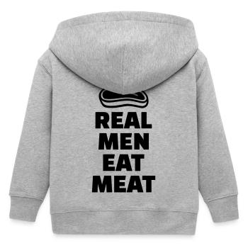 Fleisch - Kinder Organic Kapuzenjacke Mini Cultivator von Stanley/Stella - Grau meliert - Hinten