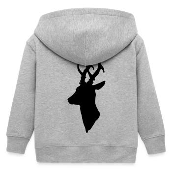 ikra - Kinder Organic Kapuzenjacke Mini Cultivator von Stanley/Stella - Grau meliert - Hinten