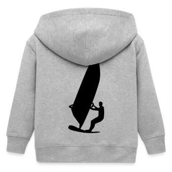 Windsurfing - Veste à capuche enfant bio Stanley/Stella - gris chiné - Dos
