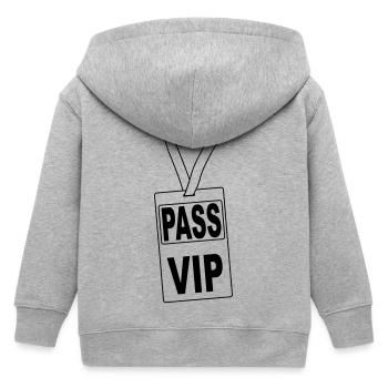 pass_vip_pv1 - Kinder Organic Kapuzenjacke Mini Cultivator von Stanley/Stella - Grau meliert - Hinten