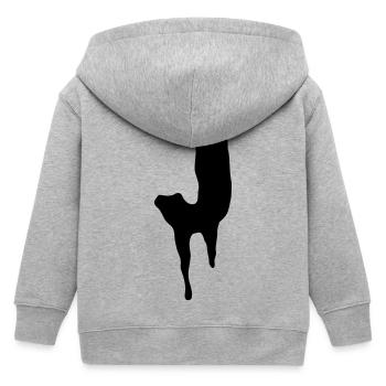 J - Kids Organic Zip-up Hoodie by Stanley/Stella - heather grey - Back
