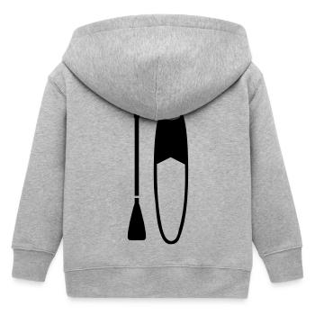 Stand up paddling - Kinder Organic Kapuzenjacke Mini Cultivator von Stanley/Stella - Grau meliert - Hinten