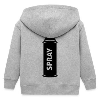 graffiti - Kinder Organic Kapuzenjacke Mini Cultivator von Stanley/Stella - Grau meliert - Hinten