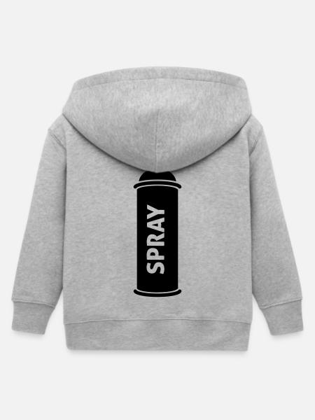 graffiti - Kinder Organic Kapuzenjacke Mini Cultivator von Stanley/Stella - Grau meliert