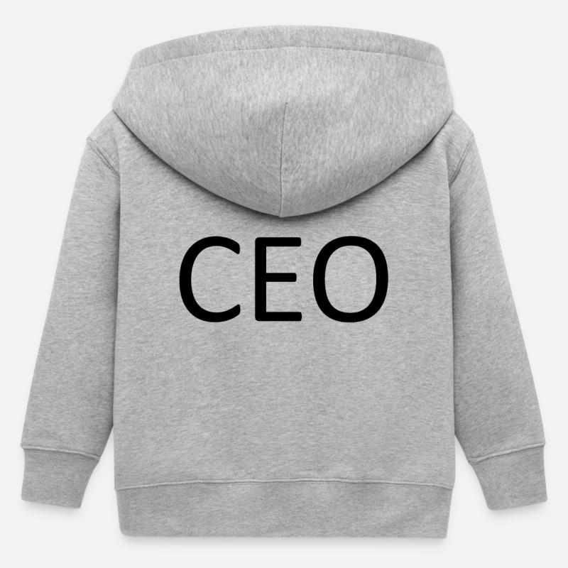 CEO - Kinder Organic Kapuzenjacke Mini Cultivator von Stanley/Stella - Grau meliert