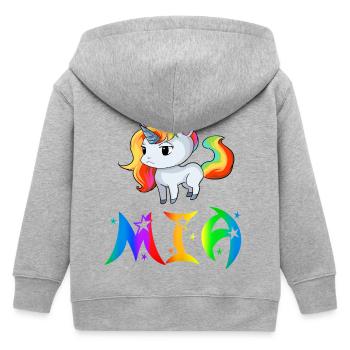 Mia Einhorn - Kinder Organic Kapuzenjacke Mini Cultivator von Stanley/Stella - Grau meliert - Hinten