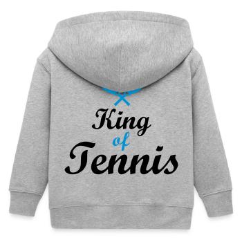 Tennis - Kinder Organic Kapuzenjacke Mini Cultivator von Stanley/Stella - Grau meliert - Hinten