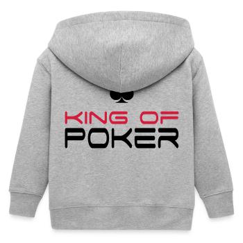 Poker - Kinder Organic Kapuzenjacke Mini Cultivator von Stanley/Stella - Grau meliert - Hinten