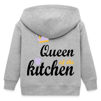 Kochen - Kinder Organic Kapuzenjacke Mini Cultivator von Stanley/Stella - Grau meliert - Hinten