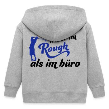 Golf - Kinder Organic Kapuzenjacke Mini Cultivator von Stanley/Stella - Grau meliert - Hinten