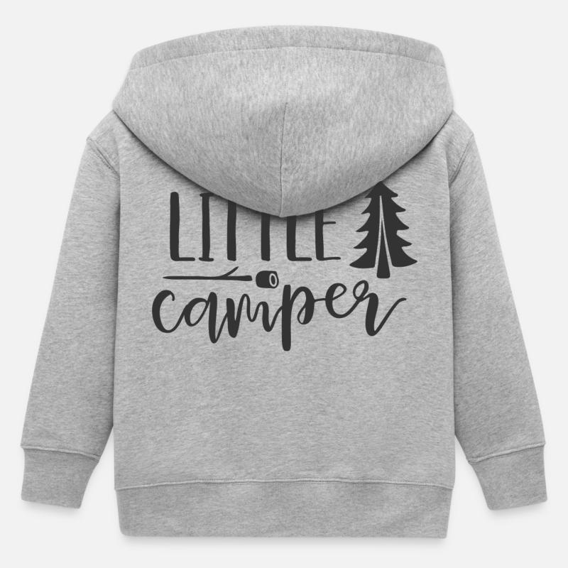 Little camper - Veste à capuche enfant bio Stanley/Stella - gris chiné