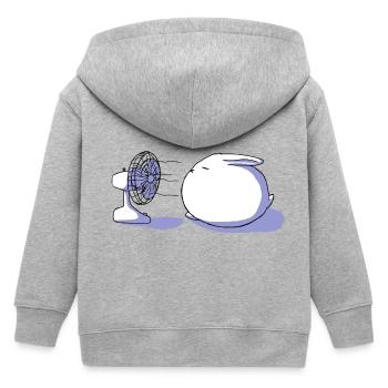 Trop chaud ! - Veste à capuche enfant bio Stanley/Stella - gris chiné - Dos