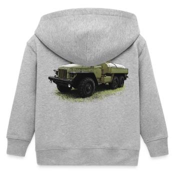Ural 375 - Camion-citerne - Veste à capuche enfant bio Stanley/Stella - gris chiné - Dos
