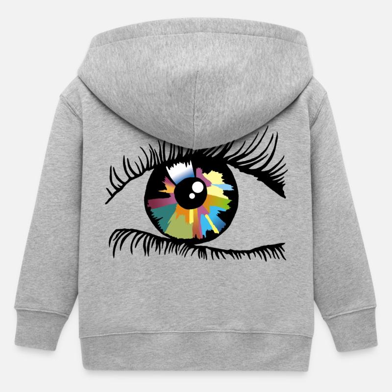 Iris - Veste à capuche enfant bio Stanley/Stella - gris chiné