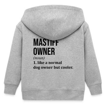 Dogge - Kinder Organic Kapuzenjacke Mini Cultivator von Stanley/Stella - Grau meliert - Hinten