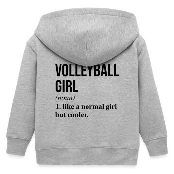 Volleyball - Kinder Organic Kapuzenjacke Mini Cultivator von Stanley/Stella - Grau meliert - Hinten
