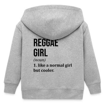 Reggae - Kinder Organic Kapuzenjacke Mini Cultivator von Stanley/Stella - Grau meliert - Hinten