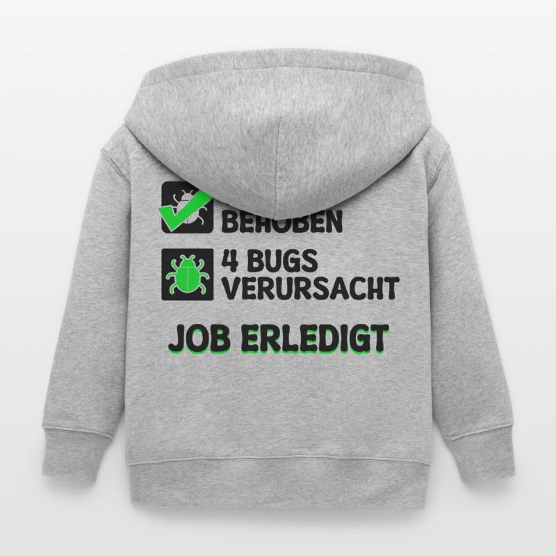 Open Source Bugfixing Bugs Developer Programmier Kinder Organic Kapuzenjacke Mini Cultivator von Stanley/Stella