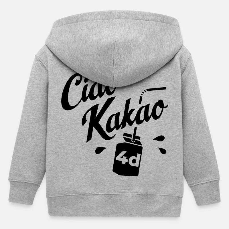 Abschlussklasse 4d - Kinder Organic Kapuzenjacke Mini Cultivator von Stanley/Stella - Grau meliert