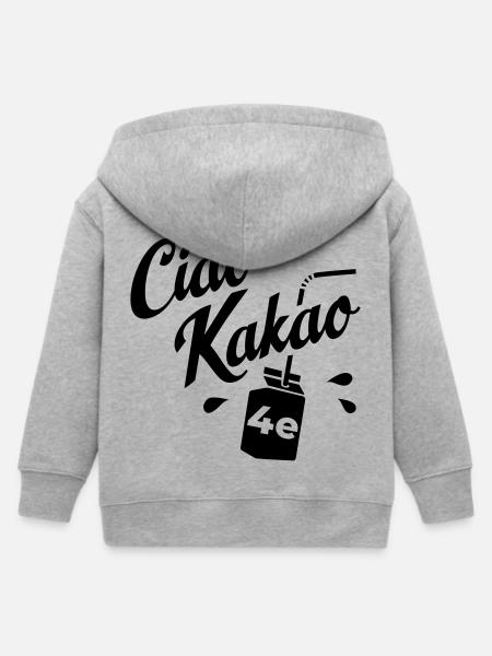 Graduating class 4e - Kids Organic Zip-up Hoodie by Stanley/Stella - heather grey