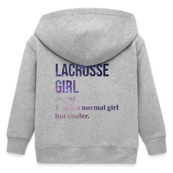 Lacrosse - Kinder Organic Kapuzenjacke Mini Cultivator von Stanley/Stella - Grau meliert - Hinten