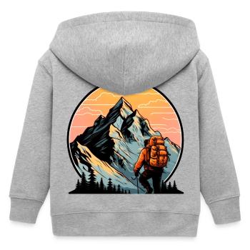 Alpiniste - Veste à capuche enfant bio Stanley/Stella - gris chiné - Dos
